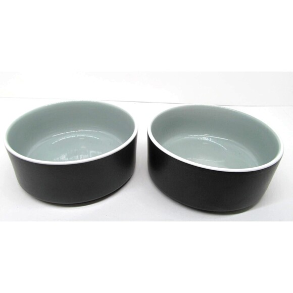 Noritake COLORTRIO Graphite 6" X 2 1/2" Cereal Bowls Set of 2 - Picture 8 of 8
